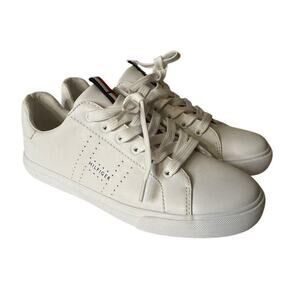 Tommy Hilfiger TWLAMISS Womens White Lace Up Sneaker Shoes Size US 8M Used